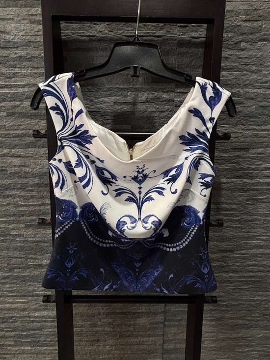 Ted Baker Tops - Ted Baker Blue & White Floral Sleeveless Top